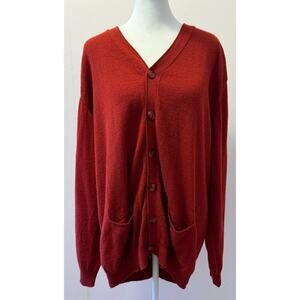 MFH Knits Vintage Alpaca Wool Slouchy Cardigan Sweater Size XL